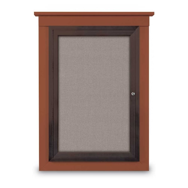 Single Door Enclosed Letterboard, 43"x33